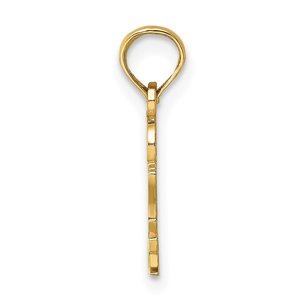 Million Charms 14K Yellow Gold Themed I Heart My Deputy Charm