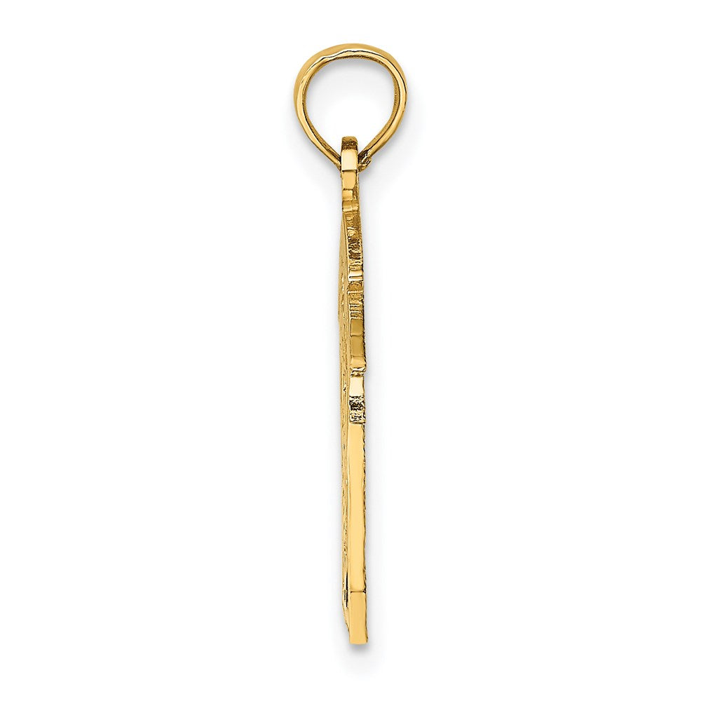 Million Charms 14K Yellow Gold Themed Framed Marine Charm