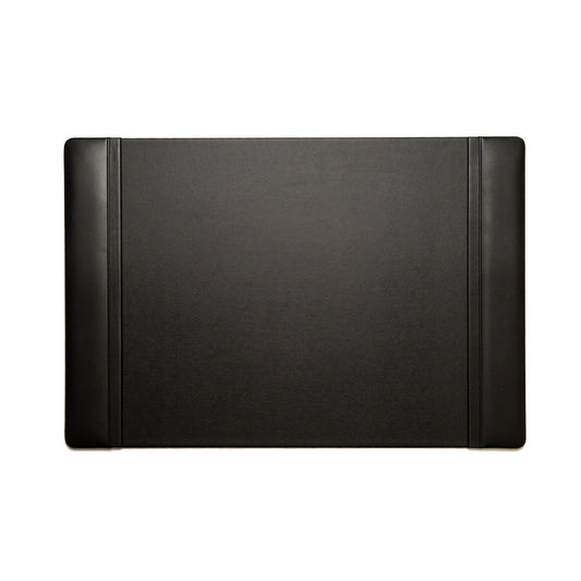 Occasion Gallery Black Color Black Leather 17"x26" Desk Pad. 17.5 L x 26 W x 0.35 H in.
