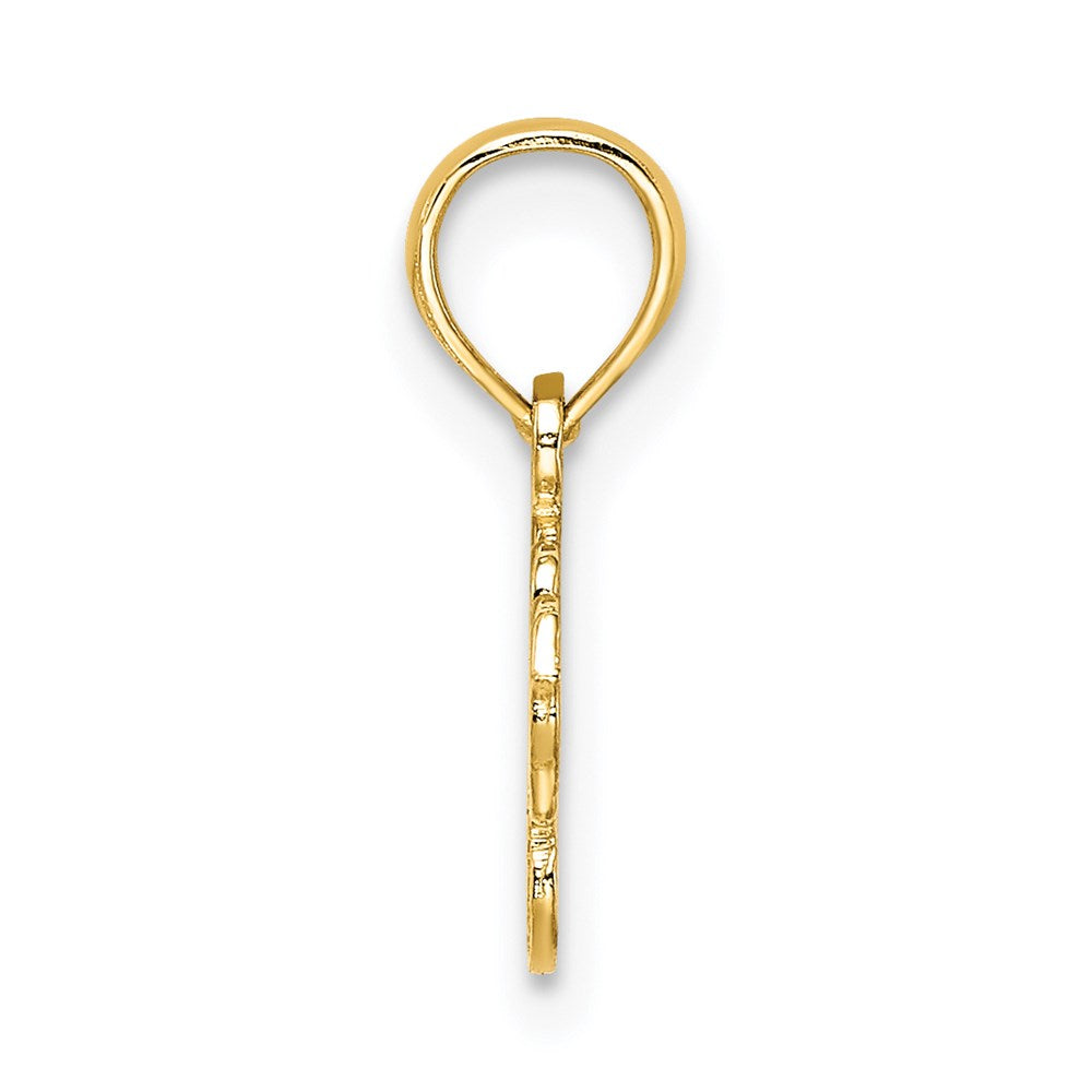 Million Charms 14K Yellow Gold Themed I Heart Horses Charm