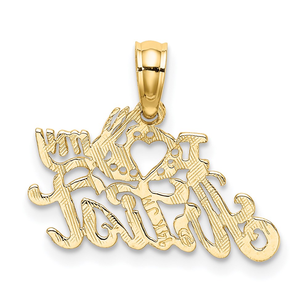 Million Charms 14K Yellow Gold Themed I Heart My Artist Charm