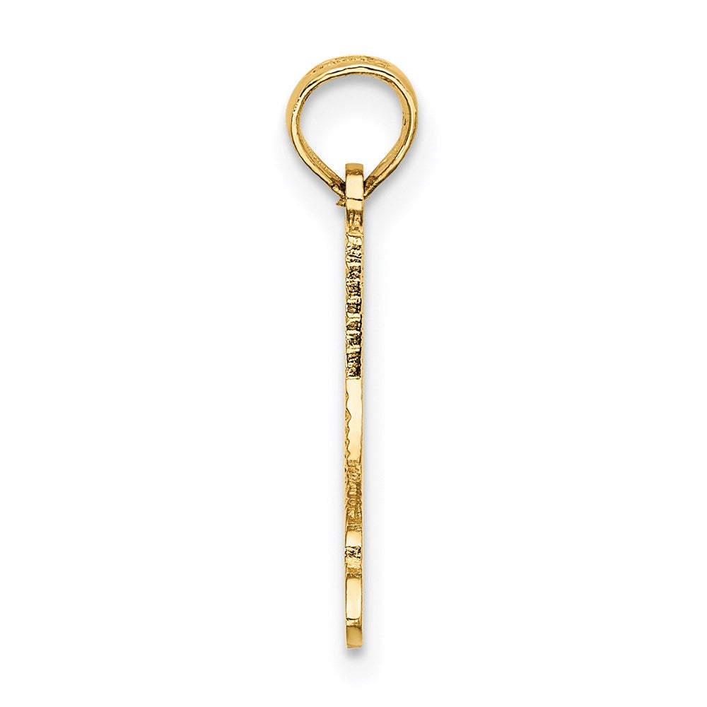 Million Charms 14K Yellow Gold Themed Ice Skate Charm
