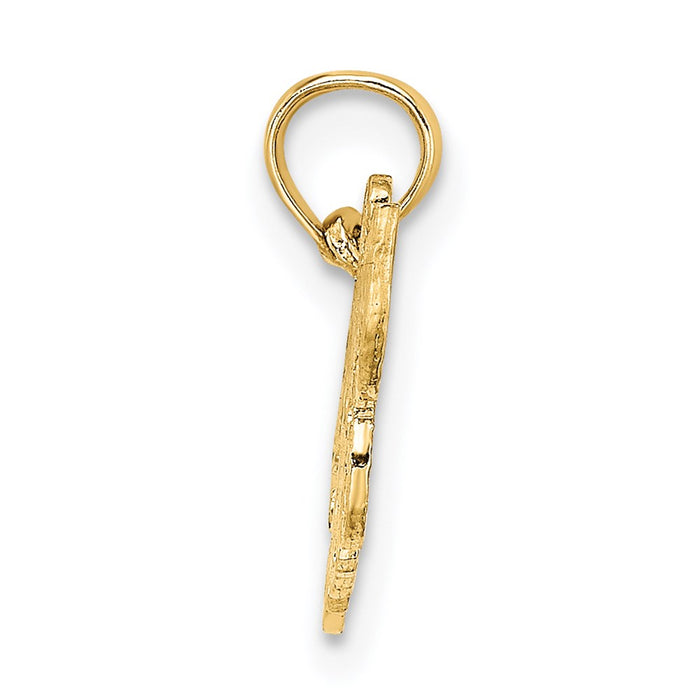 Million Charms 14K Yellow Gold Themed Sports Hockey Mom Charm