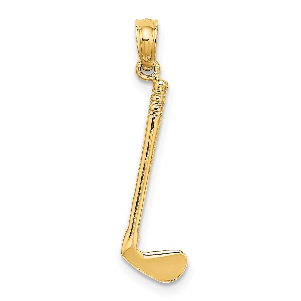 Million Charms 14K Yellow Gold Themed 3-D Club Charm