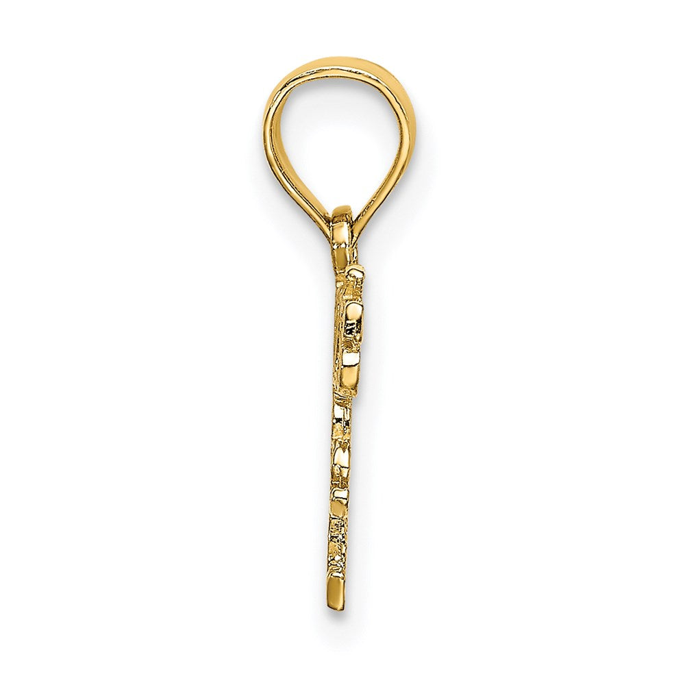 Million Charms 14K Yellow Gold Themed Polished Daddy'S Little Girl Charm