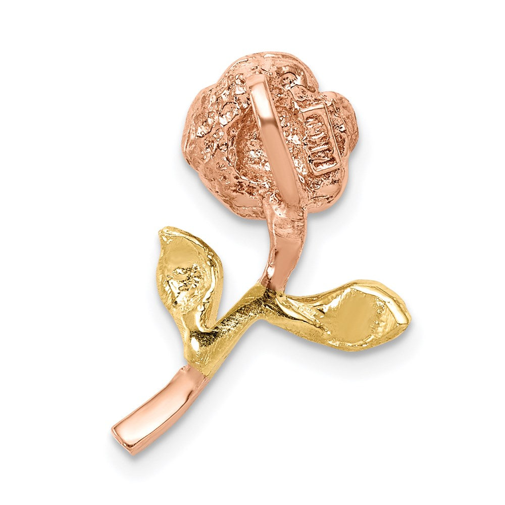 Million Charms 14K Two-Tone Rose Chain Slide