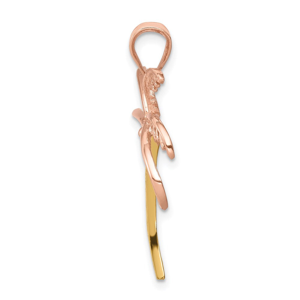 Million Charms 14K Two-Tone Palm Tree Pendant