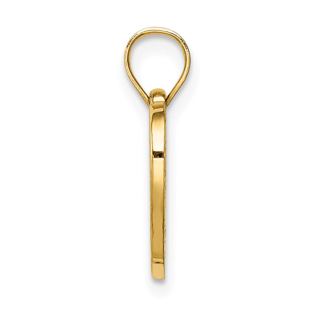 Million Charms 14K Yellow Gold Themed Polished Heart Pendant
