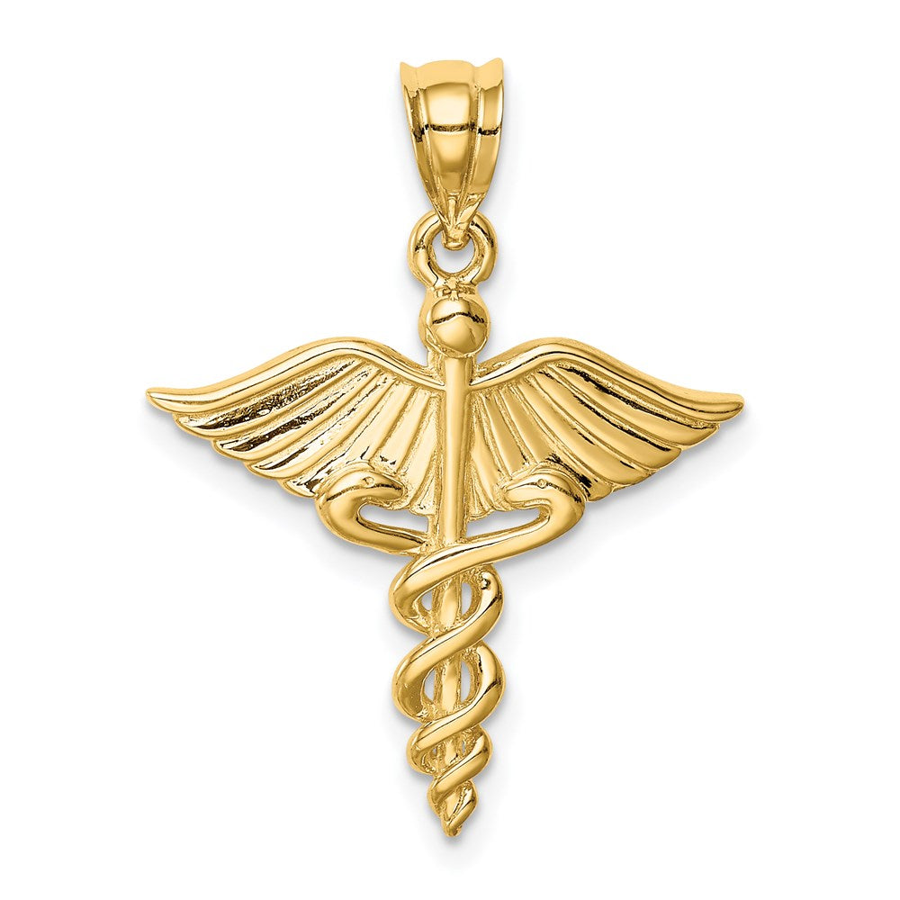 Million Charms 14K Yellow Gold Themed Polished Medical Pendant