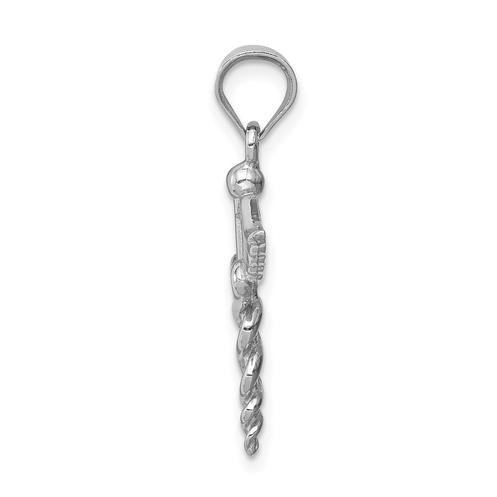 Million Charms 14K White Polished Medical Pendant