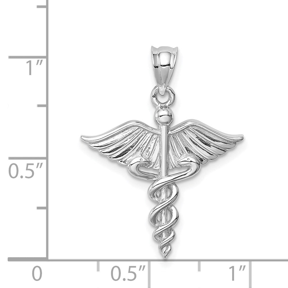 Million Charms 14K White Polished Medical Pendant