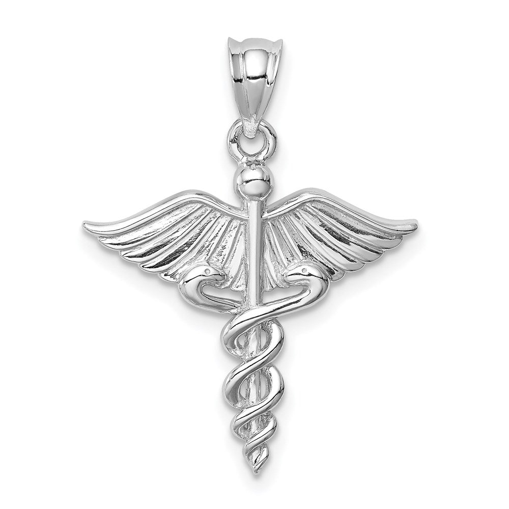 Million Charms 14K White Polished Medical Pendant