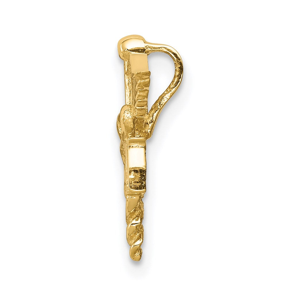 Million Charms 14K Yellow Gold Themed Polished RN (Registered Nurse) Medical Chain Slide