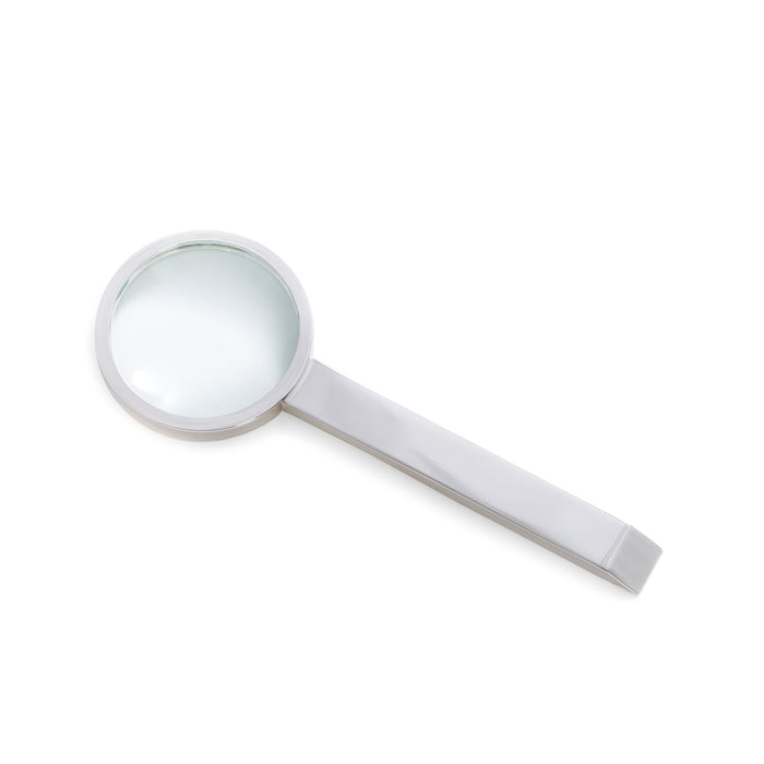Occasion Gallery Silver Color Silver Plated Magnifying Glass with 3X Magnification. 6 L x 2.15 W x 0.25 H in.