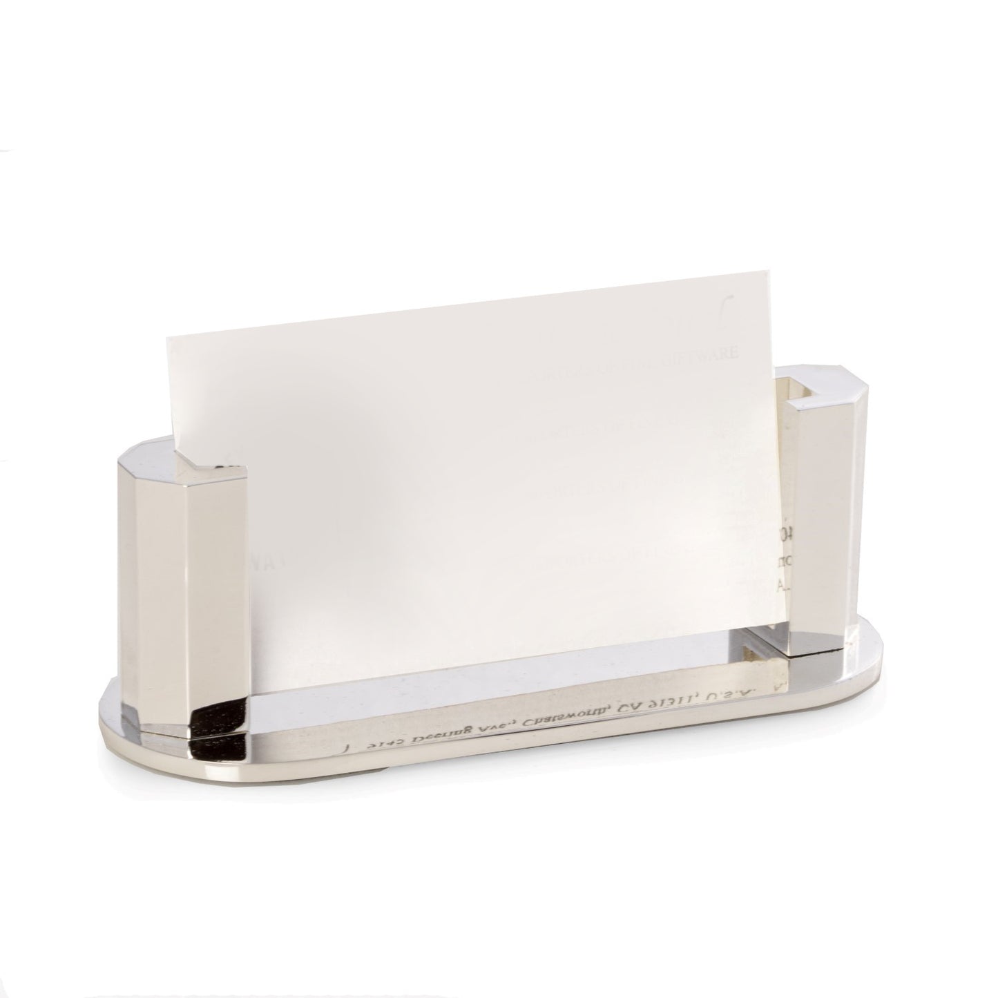Occasion Gallery Silver Color Silver Plated Business Card Holder. 4.5 L x 1.65 W x 1.5 H in.