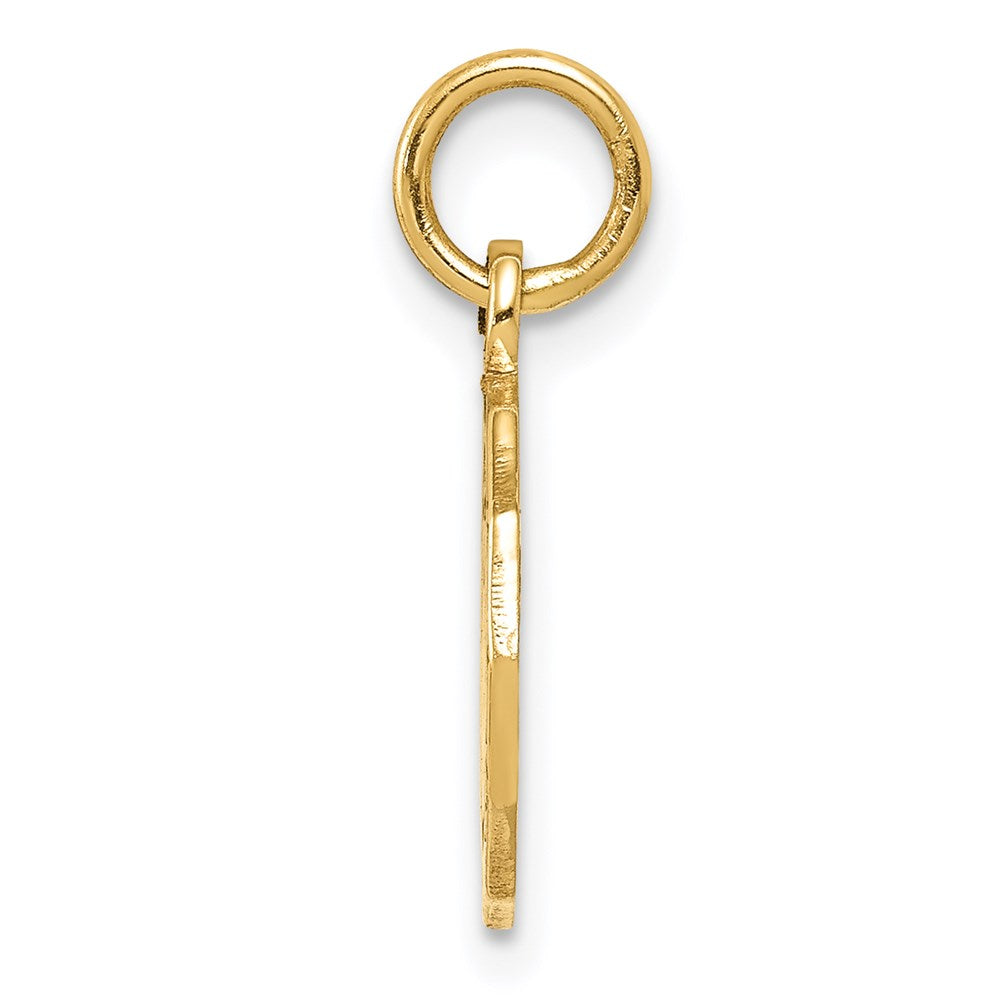 Million Charms 14K Yellow Gold Themed Religious Baptism Polished Charm