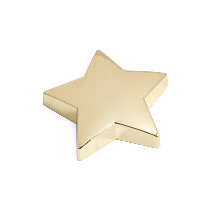 Occasion Gallery Gold Color Gold Plated Star Paper Weight. 4 L x 4 W x 0.5 H in.