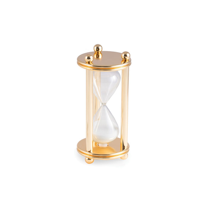 Occasion Gallery Gold Color Gold Plated 5 Minute Sand Timer. 2.75 L x 6 W x  H in.