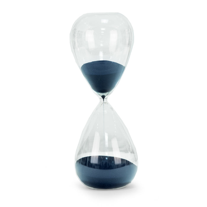 Occasion Gallery Navy Color 90 Minute Sand Timer with Navy Sand. 5 L x  W x 14 H in.