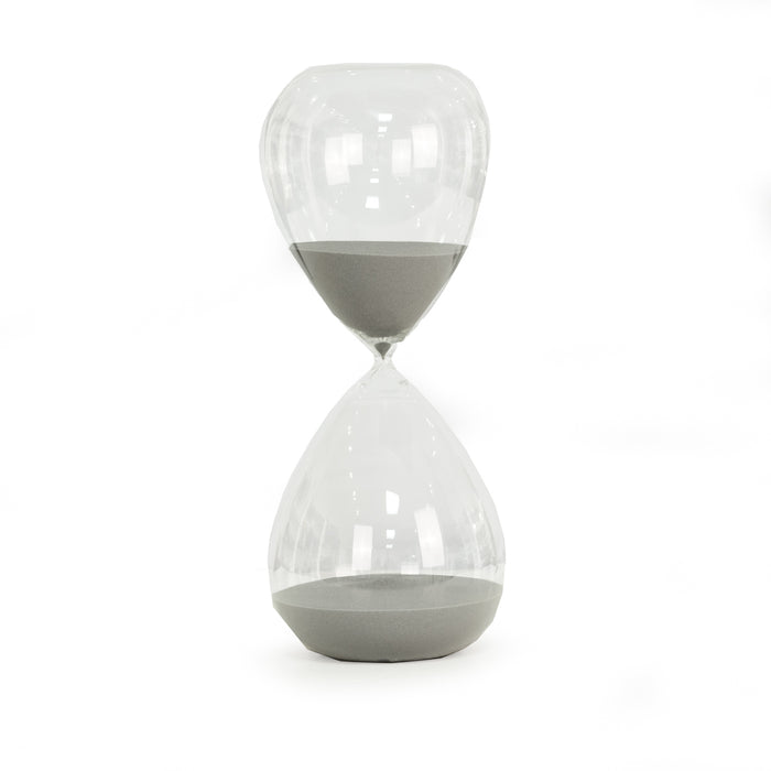 Occasion Gallery Grey Color 240 Minute Sand Timer with Grey Sand. 7 L x  W x 17.75 H in.