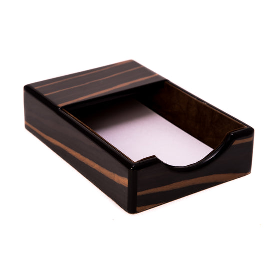 Occasion Gallery Ebony/Black Color "Ebony" Wood 4"x6" Memo Pad 6.75 L x 4.5 W x 1.5 H in.