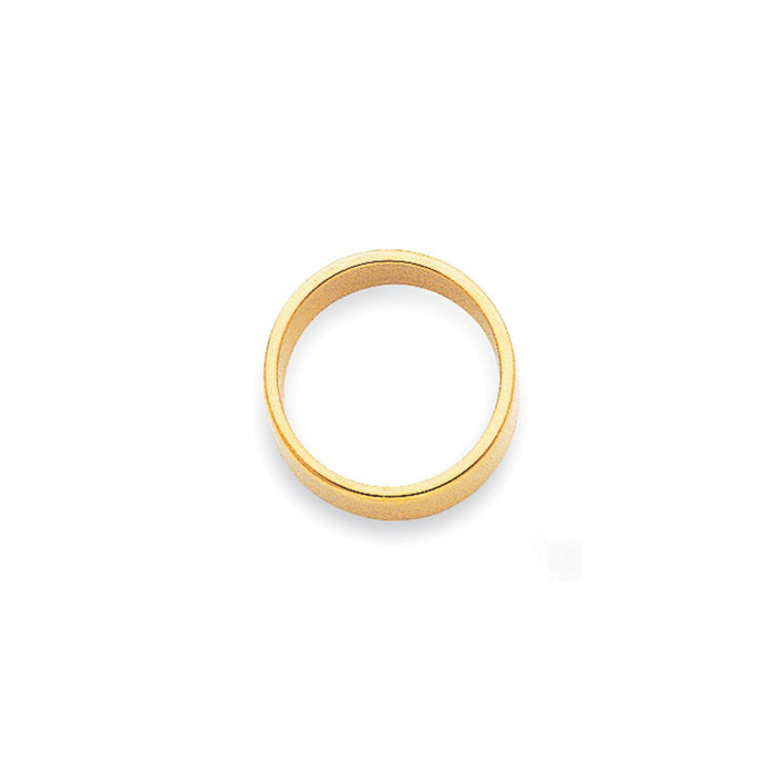 14k Yellow Gold 2mm LTW Flat Wedding Band Size 5