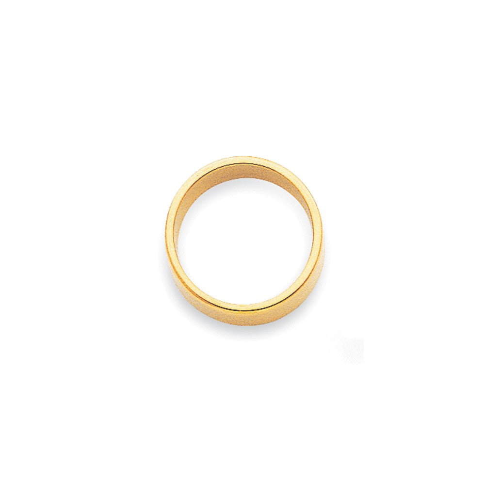 14k Yellow Gold 2mm LTW Flat Wedding Band Size 6