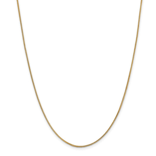 Million Charms 14k Yellow Gold, Necklace Chain, .9mm Solid Polished Franco Chain, Chain Length: 30 inches