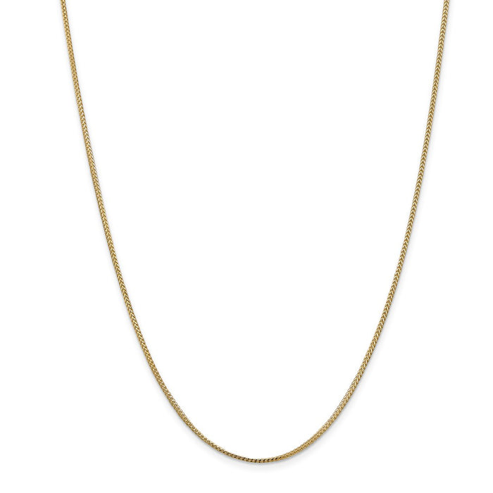Million Charms 14k Yellow Gold, Necklace Chain, 1.0mm Franco Chain, Chain Length: 30 inches