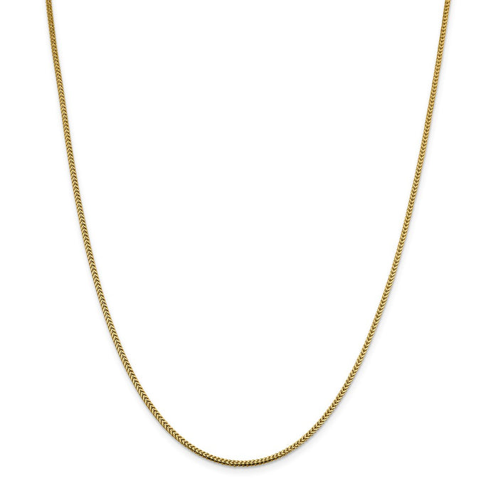 Million Charms 14k Yellow Gold, Necklace Chain, 1.4mm Franco Chain, Chain Length: 30 inches