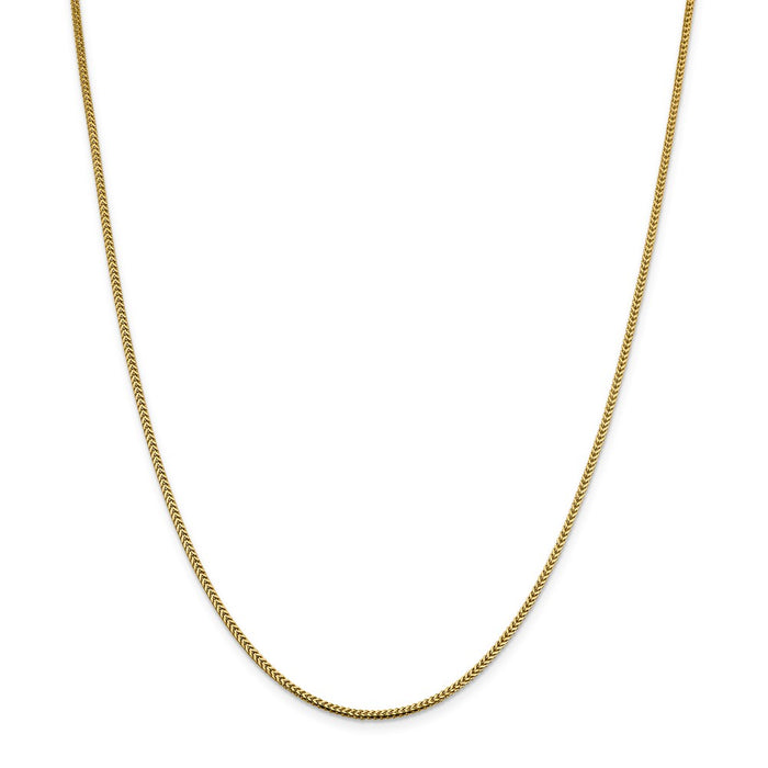 Million Charms 14k Yellow Gold, Necklace Chain, 1.4mm Franco Chain, Chain Length: 16 inches