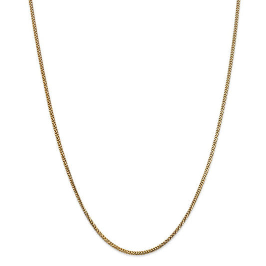 Million Charms 14k Yellow Gold, Necklace Chain, 1.5mm Franco Chain, Chain Length: 16 inches