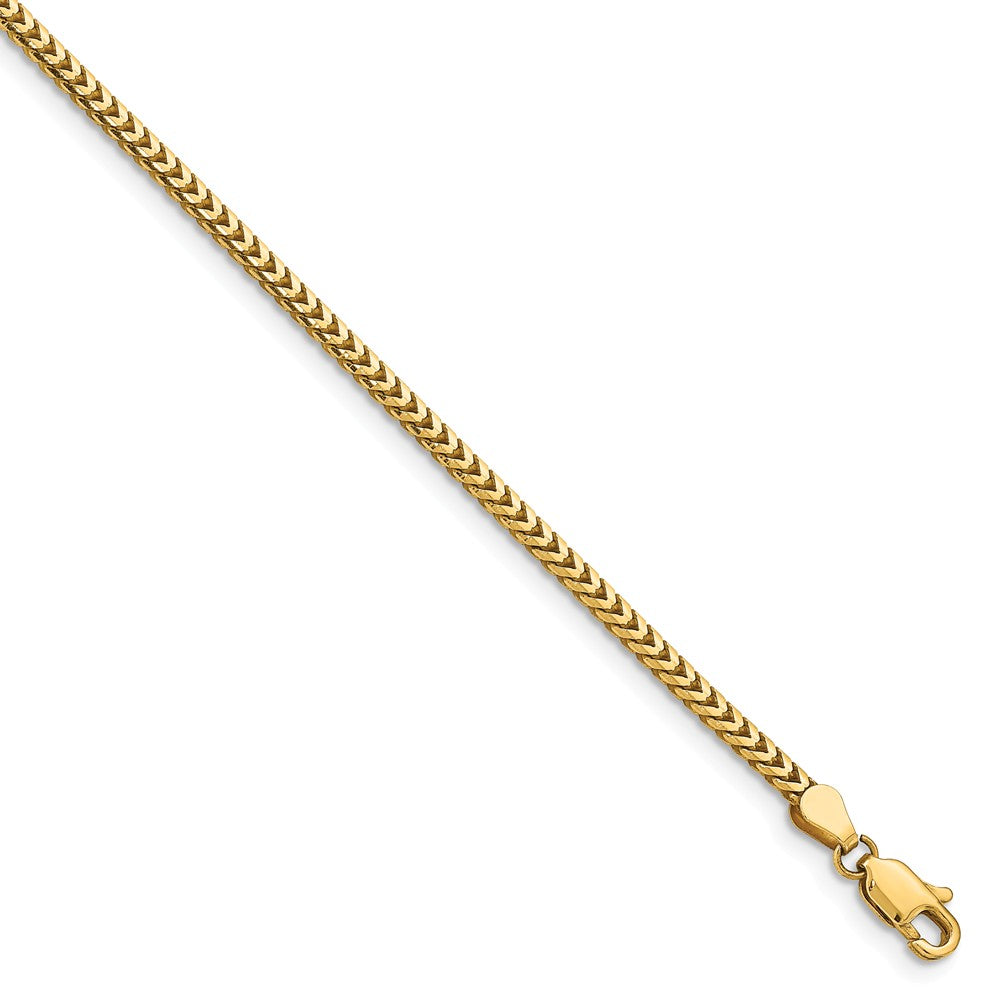 Million Charms 14k Yellow Gold 2.5mm Franco Chain, Chain Length: 8 inches