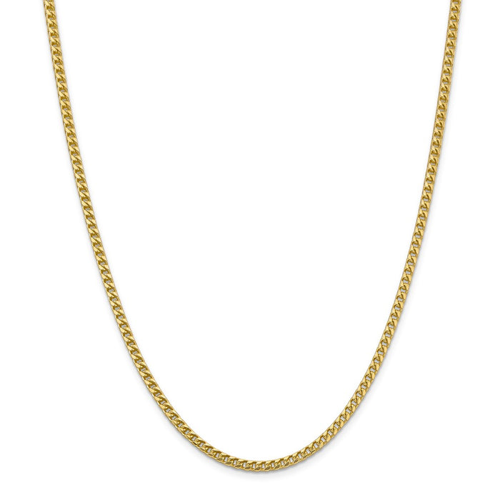 Million Charms 14k Yellow Gold, Necklace Chain, 3mm Franco Chain, Chain Length: 24 inches