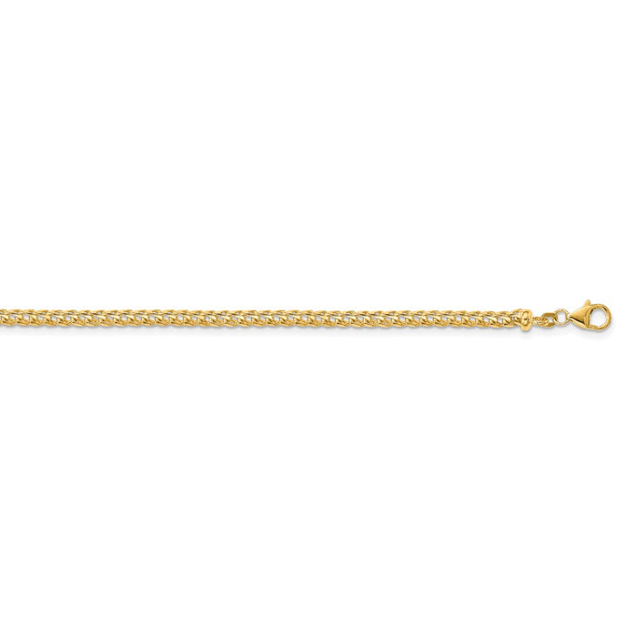 Million Charms 14k Yellow Gold, Necklace Chain, 3.7mm Franco Chain, Chain Length: 22 inches