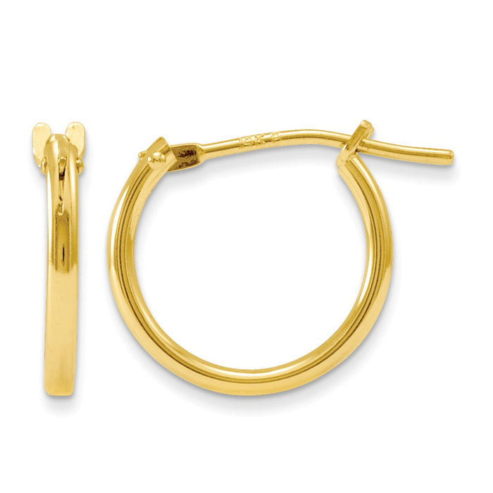 14k Yellow Gold Madi K Hoop Earrings, 11mm x 11mm