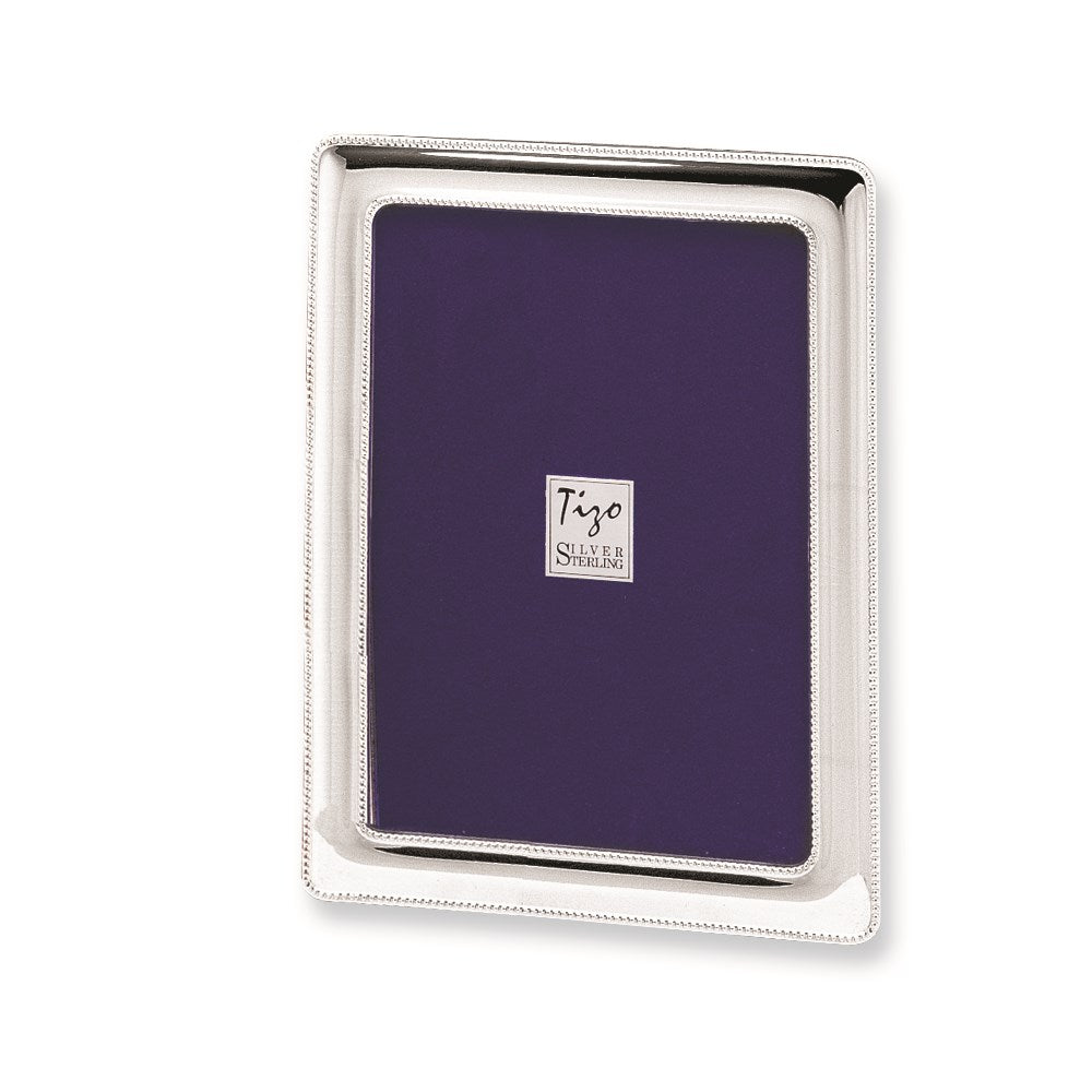 Occasion Gallery Wedding Keepsake Gifts, 925 925 Sterling Silver Beaded 5x7 Photo Picture Frame