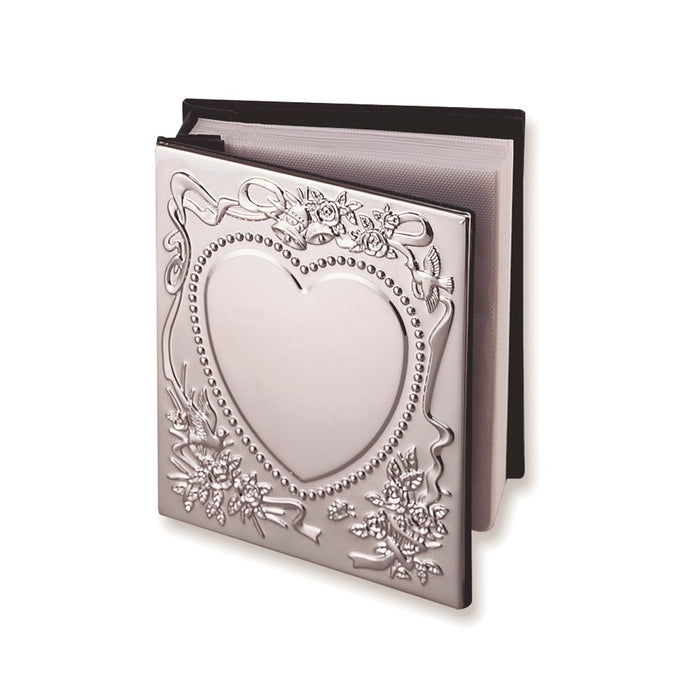 Occasion Gallery Chrome-plated Sweetheart Holds 100- 4x6 Photo Album