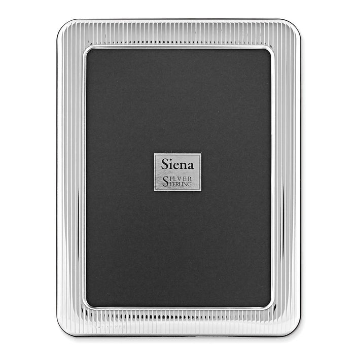 Occasion Gallery Wedding Keepsake Gifts, Bilaminate 925 Sterling Silver Grooved 4x6 Photo Picture Frame