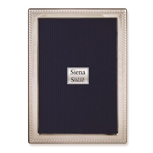 Occasion Gallery Wedding Keepsake Gifts, 925 925 Sterling Silver Roped Border 4x6 Photo Picture Frame
