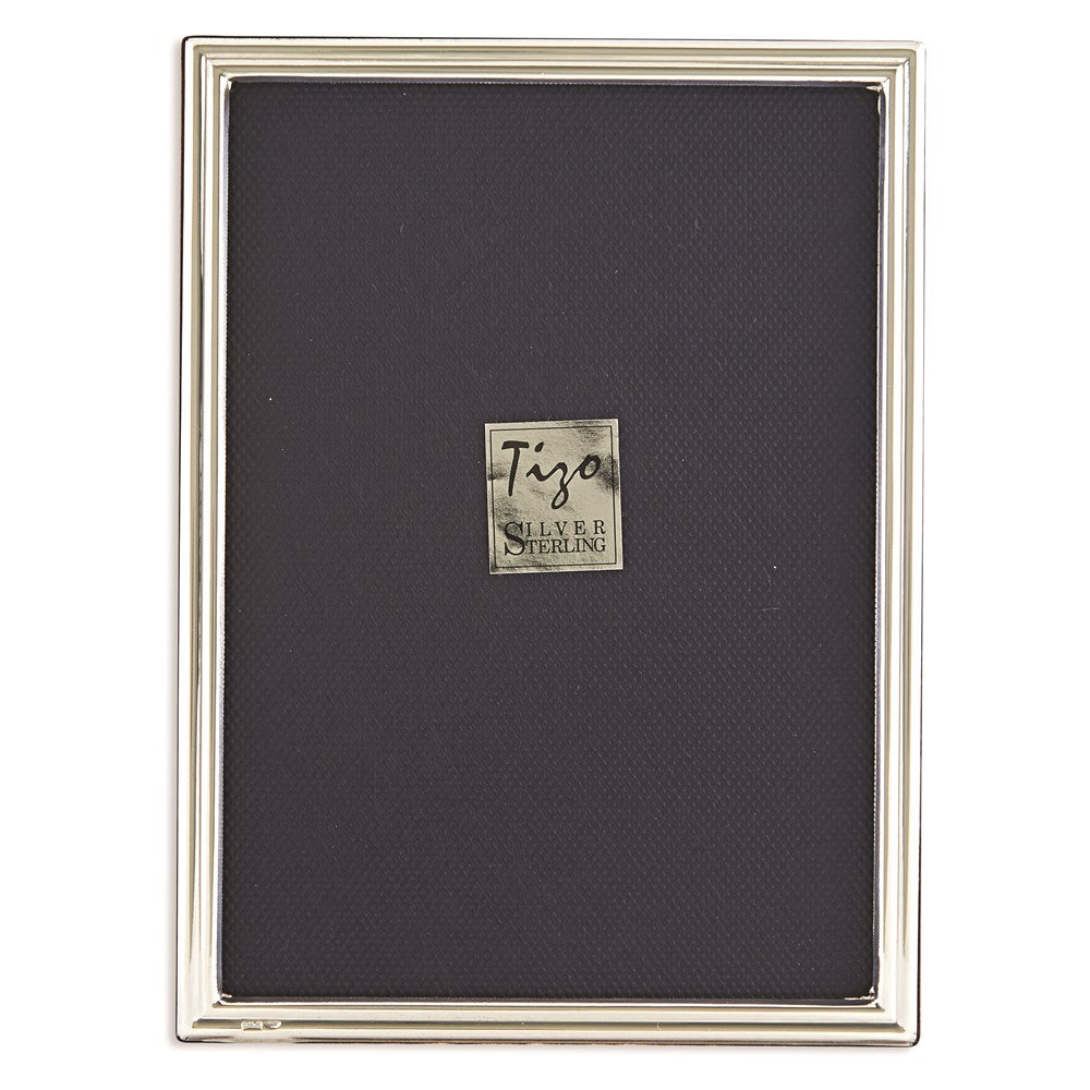 Occasion Gallery Wedding Keepsake Gifts, 925 925 Sterling Silver Narrow Grooved 7.5x9.5 Photo Picture Frame