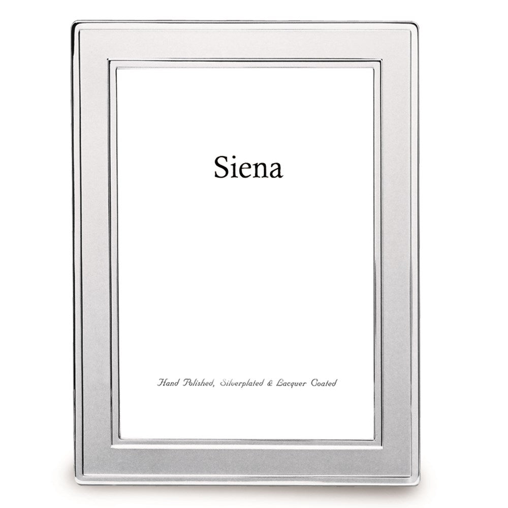 Occasion Gallery Silver-plated Plain Double Border 5x7 Photo Picture Frame