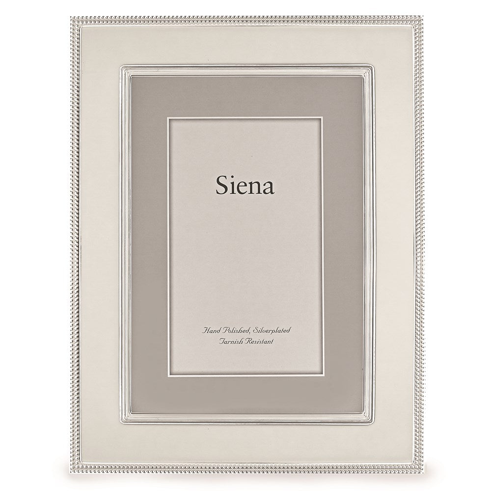 Occasion Gallery Wedding Keepsake Gifts, Silver-plated Roped Border 7.5x9.5 Photo Picture Frame