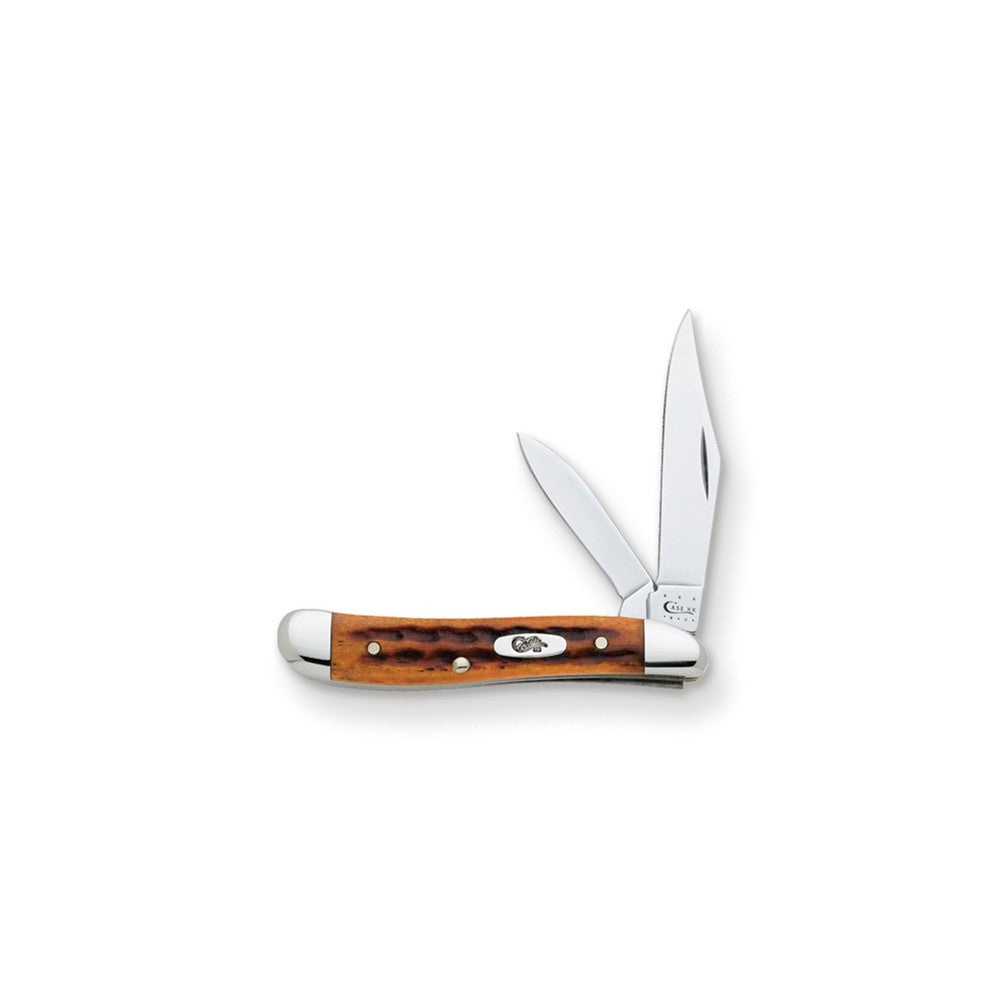 Case PocketWorn Harvest Orange Bone Handle Peanut Knife