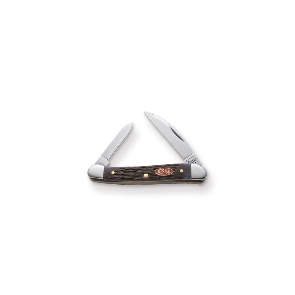Case Navy Blue with Red Shield Mini Copperhead Knife