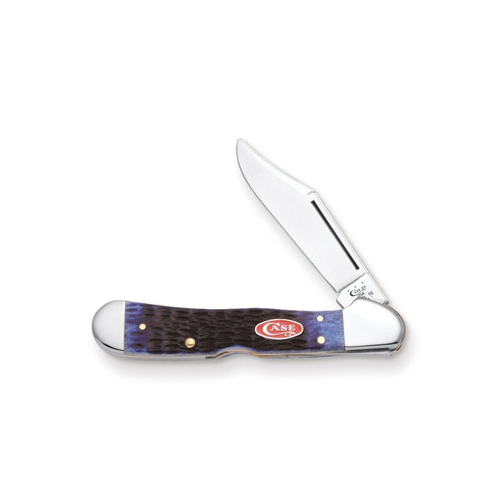 Case Navy Blue with Red Shield CopperLock Knife