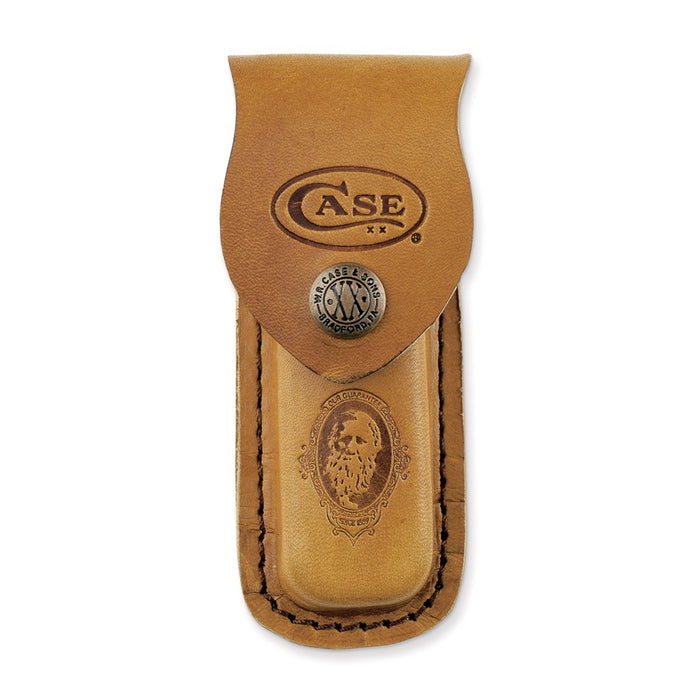 Case Medium with Stamped Logo Genuine Leather Knife Sheath