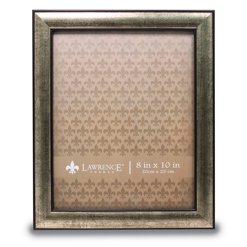 Occasion Gallery 8x10 Domed Burnished Silver and Black Picture Photo Picture Frame