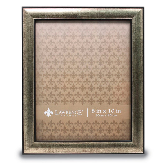 Occasion Gallery 8x10 Domed Burnished Silver and Black Picture Photo Picture Frame