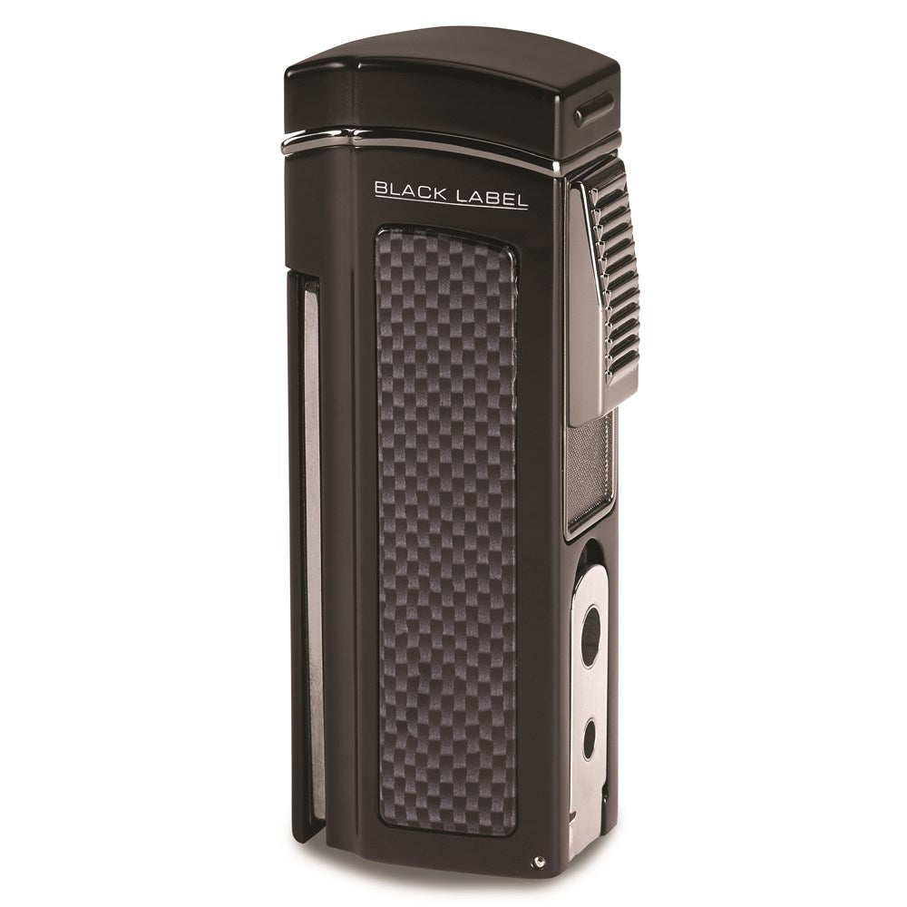 Dominator Black Matte Quad Torch Flame Table Lighter